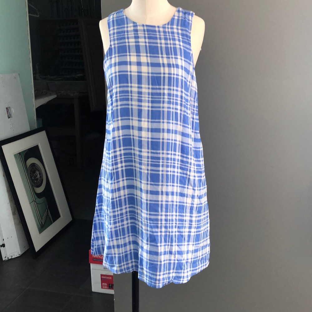 Brand new still has tag Blue Plaid dress